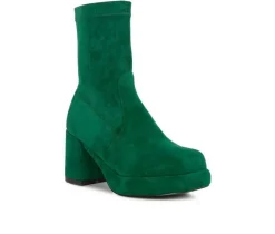 Women's Rag & Co Two Cubes Heeled Booties