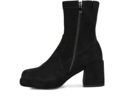 Women's Rag & Co Two Cubes Heeled Booties