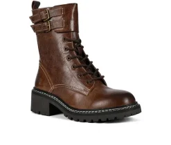 Women's ROAN by BED STU Noelia Mid-Calf Combat Boots