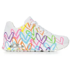 Women's Skechers Street Uno Highlight Love 177981 Wedge Sneakers