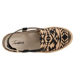 Women's Trotters Paisley Espadrille Slingback Loafers