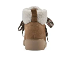 Women's White Mountain Gloving Lace Up Winter Booties