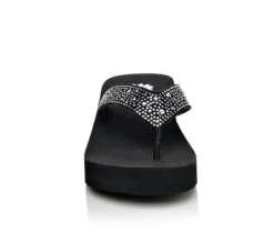 Women's Yellow Box Africa Wedge Flip-Flops