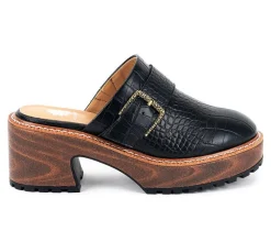 Women's Yellow Box Barker Platform Clogs