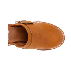 Women's Yellow Box Barker Platform Clogs