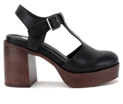 Women's Yellow Box Lubbock Maryjane Platform Clog