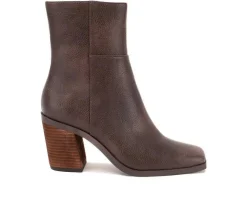 Women's Yellow Box Maora Low Calf Heeled Booties