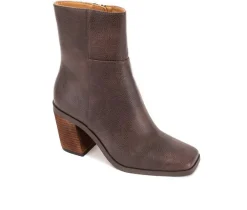 Women's Yellow Box Maora Low Calf Heeled Booties