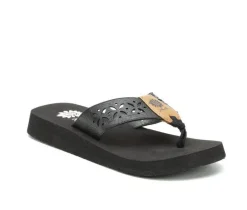 Women's Yellow Box Sharen Flip-Flops