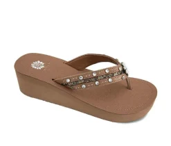 Women's Yellow Box Terell Wedge Flip-Flops