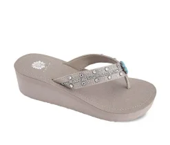 Women's Yellow Box Terell Wedge Flip-Flops