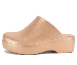 Women's Yellow Box Zippy Platform Clogs