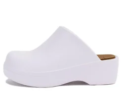 Women's Yellow Box Zippy Platform Clogs